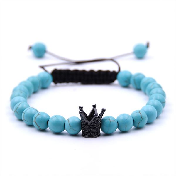 special offer 70% off 10mm micro zircon crown bracelet hand woven natural stone beaded popular style, Black
special offer 70% off 10mm micro zircon crown bracelet hand woven natural stone beaded popular style, Black