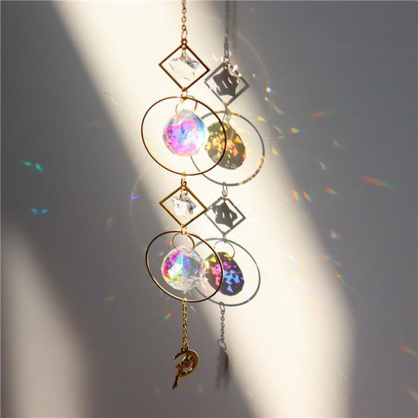 keychains moon sun star catcher hoop celestial rainbow maker crystal hanging car prism suncatcher rearview mirror decor garden fairy, Silver
keychains moon sun star catcher hoop celestial rainbow maker crystal hanging car prism suncatcher rearview mirror decor garden fairy, Silver