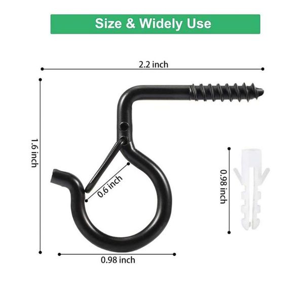 hooks & rails 20pcs heavy screw cup hook ceiling wall hanging christmas lights plant shouldered
hooks & rails 20pcs heavy screw cup hook ceiling wall hanging christmas lights plant shouldered