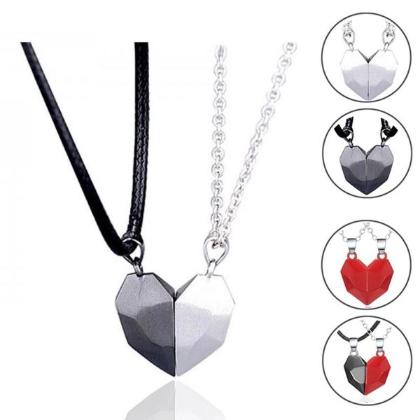pendant necklaces 2pcs/set magnetic couple paired broken heart necklace for women lover friend gift girlfriend wedding jewelry, Silver
pendant necklaces 2pcs/set magnetic couple paired broken heart necklace for women lover friend gift girlfriend wedding jewelry, Silver