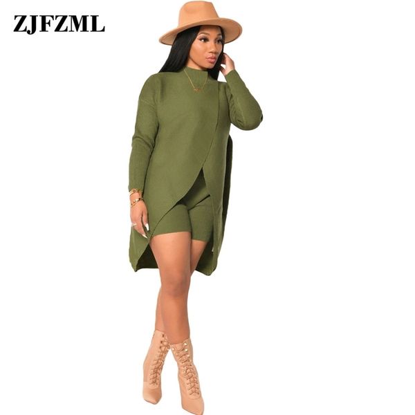 cashmere sweater women two piece sets autumn winter warm clothes front high split long sleeve loose & waist slim shorts 220304, White
cashmere sweater women two piece sets autumn winter warm clothes front high split long sleeve loose & waist slim shorts 220304, White