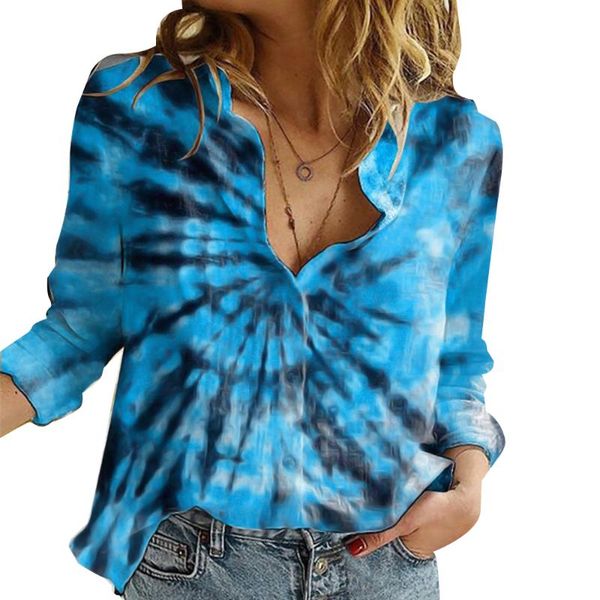 women's t-shirt women y2k tie dye print button tee casual turn-down collar long sleeve spring autumn loose shirt ladies female fashion, White
women's t-shirt women y2k tie dye print button tee casual turn-down collar long sleeve spring autumn loose shirt ladies female fashion, White