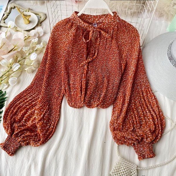 women's summer shirts print long-sleeved loose o-neck lantern sleeve bow shirt korean style woman blouse female pl100, White
women's summer shirts print long-sleeved loose o-neck lantern sleeve bow shirt korean style woman blouse female pl100, White