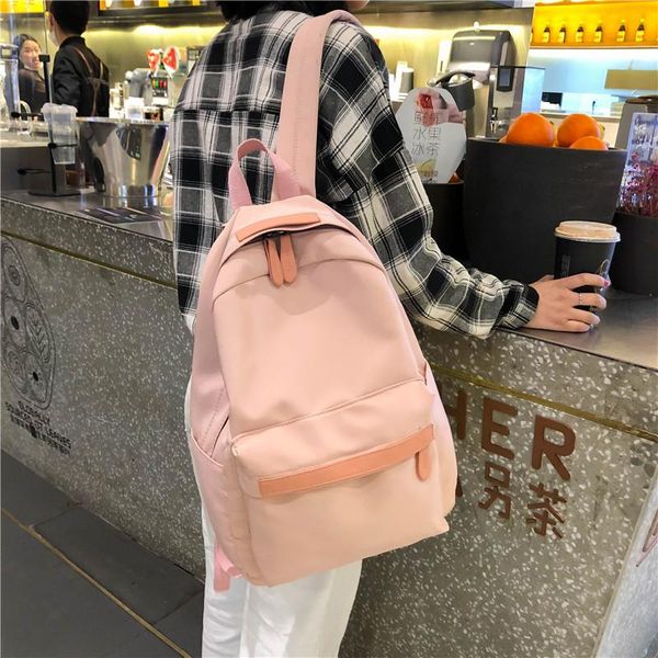 backpack japan style solid color women waterproof nylon shoulder bags for teenage girls schoolbag travel
backpack japan style solid color women waterproof nylon shoulder bags for teenage girls schoolbag travel