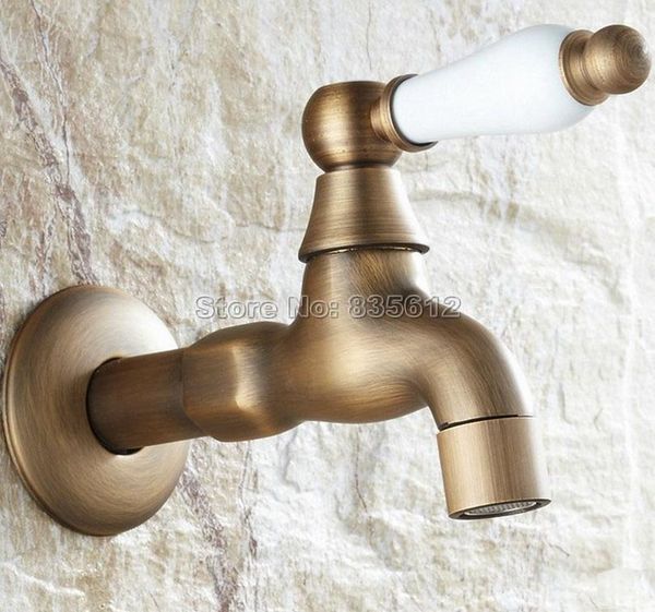 bathroom sink faucets wall mounted antique brass ceramic handle mop pool faucet / laundry cold water tap wav107
bathroom sink faucets wall mounted antique brass ceramic handle mop pool faucet / laundry cold water tap wav107