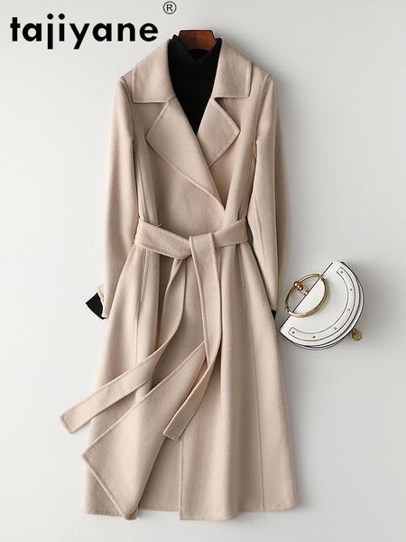 women's wool & blends 2021 winter coats real fur coat woman 100% jackets korean double-sided woolen cloth abrigo mujer tn1628, Black
women's wool & blends 2021 winter coats real fur coat woman 100% jackets korean double-sided woolen cloth abrigo mujer tn1628, Black