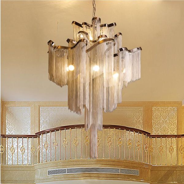 chandeliers postmodern personality hanging light simple tassel aluminum chain lamp fashion restaurant villa living room chandelier lighting
chandeliers postmodern personality hanging light simple tassel aluminum chain lamp fashion restaurant villa living room chandelier lighting