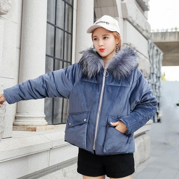 women parkas winter ladies casual short coats jackets winter large fur collar hooded down cotton parkas warm coats outwear 20181, Black
women parkas winter ladies casual short coats jackets winter large fur collar hooded down cotton parkas warm coats outwear 20181, Black