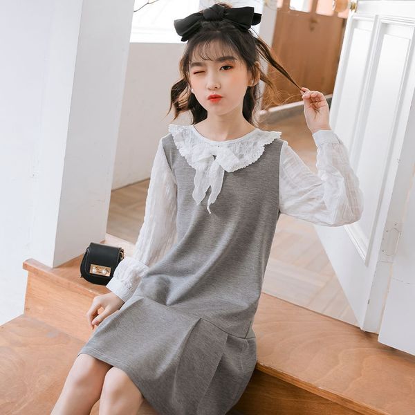 teenage girl dress long sleeve lace patchwork princess dress elegant spring mother daughter dresses family childrens clothing, Red;yellow
teenage girl dress long sleeve lace patchwork princess dress elegant spring mother daughter dresses family childrens clothing, Red;yellow
