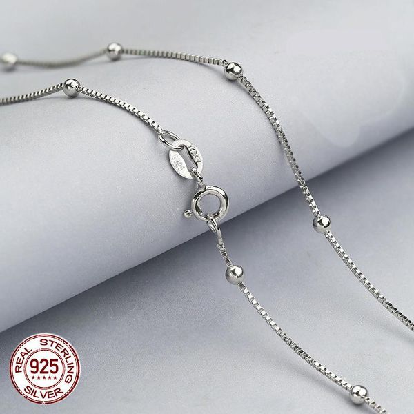 chains 100% real pure 925 sterling silver box chain with balls necklaces for women,925 / gold women necklace
chains 100% real pure 925 sterling silver box chain with balls necklaces for women,925 / gold women necklace
