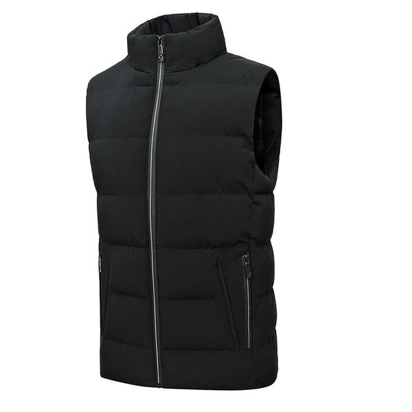 men's vests 2021 casual stand collar mens winter vest plus size gillet homme, Black;white
men's vests 2021 casual stand collar mens winter vest plus size gillet homme, Black;white