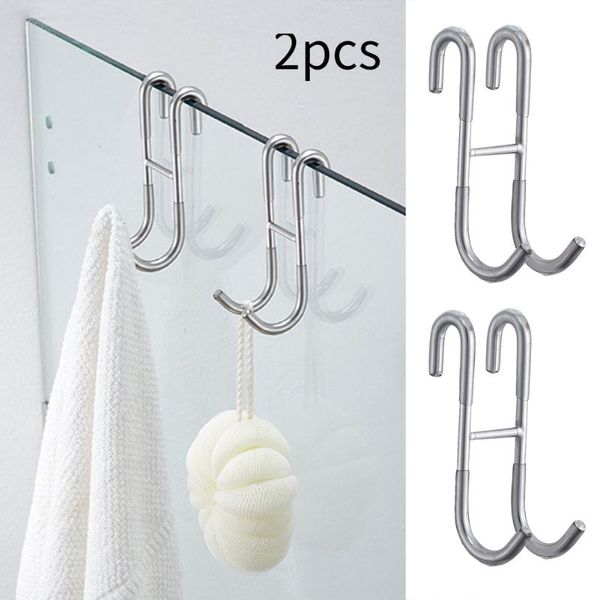 2pcs matte kitchen bathroom durable towel holder brush clothes door hook modern shower s shaped home stainless steel punch free
2pcs matte kitchen bathroom durable towel holder brush clothes door hook modern shower s shaped home stainless steel punch free