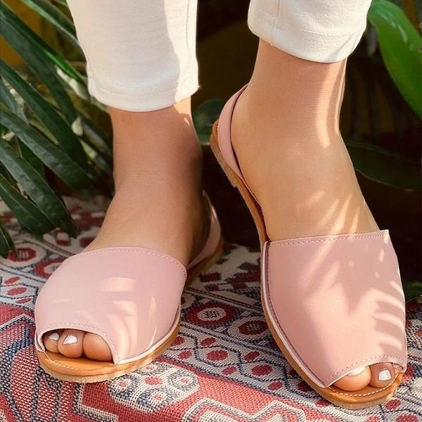 sandals summer vintage women flat pu leather sewing peep toe back strap casual shoes ladies outdoor beach footwear cozy lazy, Black
sandals summer vintage women flat pu leather sewing peep toe back strap casual shoes ladies outdoor beach footwear cozy lazy, Black