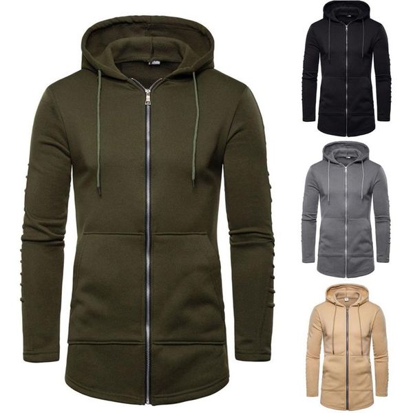 men's jackets winter slim zipper hoodies jacket plus size casual solid ruched sleeve coat pocket long hooded, Black;brown
men's jackets winter slim zipper hoodies jacket plus size casual solid ruched sleeve coat pocket long hooded, Black;brown