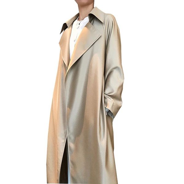 women's trench coats high-end windbreaker overcoat 2021 autumn loose long outerwear long- sleeve cardigan coat oversize, Tan;black
women's trench coats high-end windbreaker overcoat 2021 autumn loose long outerwear long- sleeve cardigan coat oversize, Tan;black