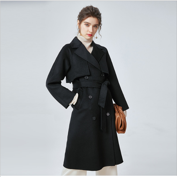women's trench coats autumn winter coat ladies woolen fashion solid long sleeve outerwear female elegant slim fit double breasted, Tan;black
women's trench coats autumn winter coat ladies woolen fashion solid long sleeve outerwear female elegant slim fit double breasted, Tan;black
