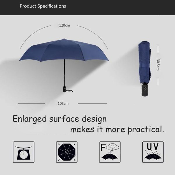 umbrellas umbrella fine-quality automatic tri-fold men and women gift business folding paraguas
umbrellas umbrella fine-quality automatic tri-fold men and women gift business folding paraguas