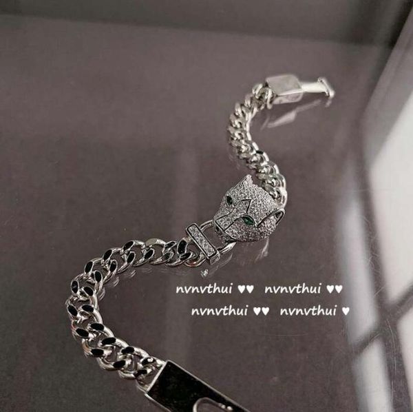 link, chain hip-hop panther head bracelet full of shiny rhinestone fashion cuban classic animals hand, Black
link, chain hip-hop panther head bracelet full of shiny rhinestone fashion cuban classic animals hand, Black
