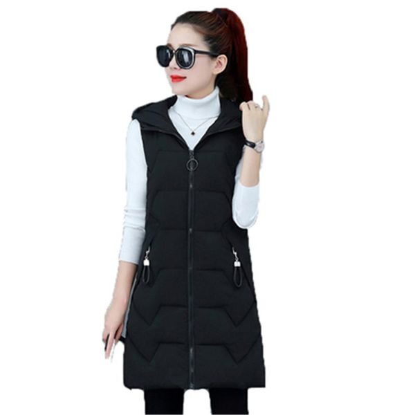 women's vests autumn winter vest women waistcoat 2021 female sleeveless jacket hooded warm long coat feminino plus size parkas z2202, Black;white
women's vests autumn winter vest women waistcoat 2021 female sleeveless jacket hooded warm long coat feminino plus size parkas z2202, Black;white