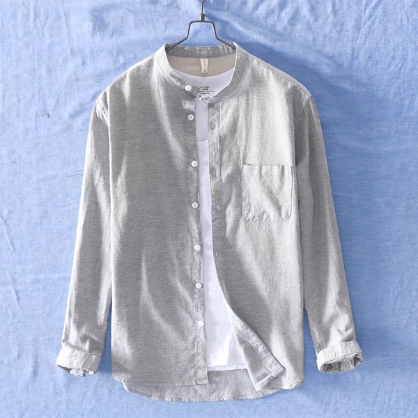 2021 new brand long sleeve spring shirts men fashion gray male solid stand collar shirt mens casual chemise overhemd camisa 53jh, White
2021 new brand long sleeve spring shirts men fashion gray male solid stand collar shirt mens casual chemise overhemd camisa 53jh, White