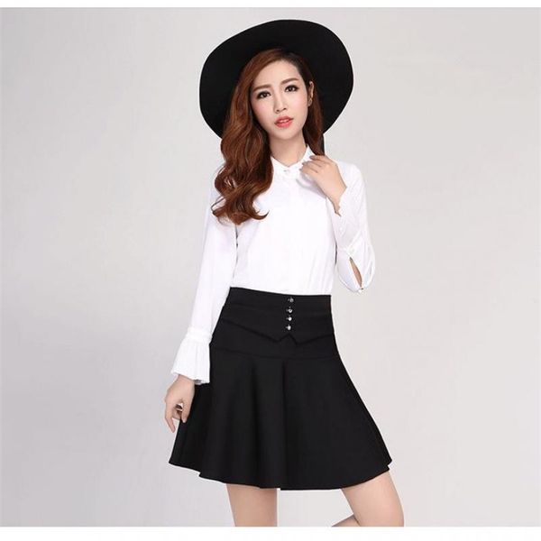summer arrival korean style chic mini skirt high waist black women buttons decorated ladies s 210527
summer arrival korean style chic mini skirt high waist black women buttons decorated ladies s 210527
