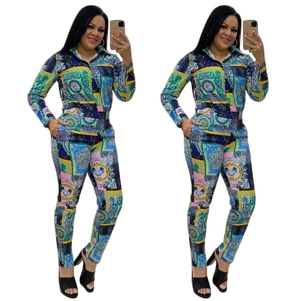 women's two piece pants zaggin 2021 autumn fashion women printing shirt 2-piece set casual lady single breasted notched full sleeve lo, White
women's two piece pants zaggin 2021 autumn fashion women printing shirt 2-piece set casual lady single breasted notched full sleeve lo, White
