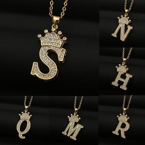 pendant necklaces kaplan center zircon a-z crown alphabet chain necklace punk hip-hop style fashion woman man initial name jewelry, Silver
pendant necklaces kaplan center zircon a-z crown alphabet chain necklace punk hip-hop style fashion woman man initial name jewelry, Silver