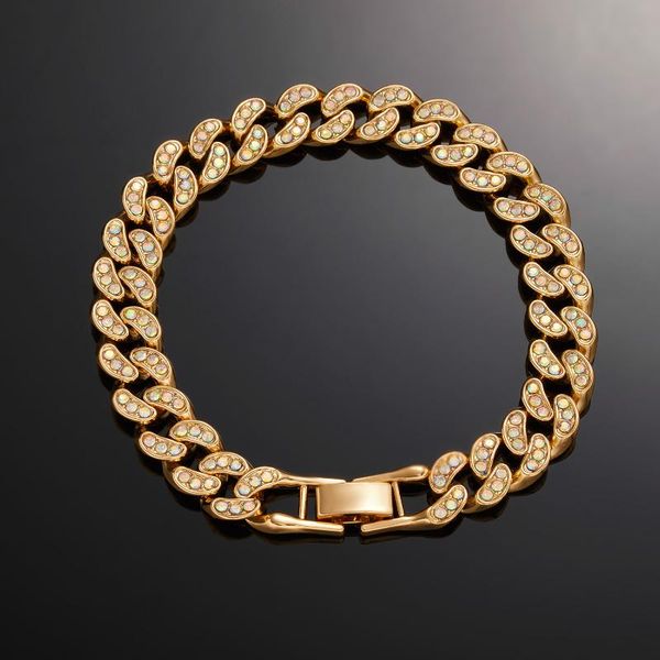 charm bracelets fashion gold silver color cuban chain full diamond bracelet for men hip valentine's day fine jewelry gift, Golden;silver
charm bracelets fashion gold silver color cuban chain full diamond bracelet for men hip valentine's day fine jewelry gift, Golden;silver