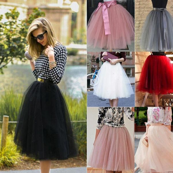 7 layers midi tulle skirt for girls fashion tutu skirts women solid lace ball gown party petticoat faldas saia jupe, Black
7 layers midi tulle skirt for girls fashion tutu skirts women solid lace ball gown party petticoat faldas saia jupe, Black