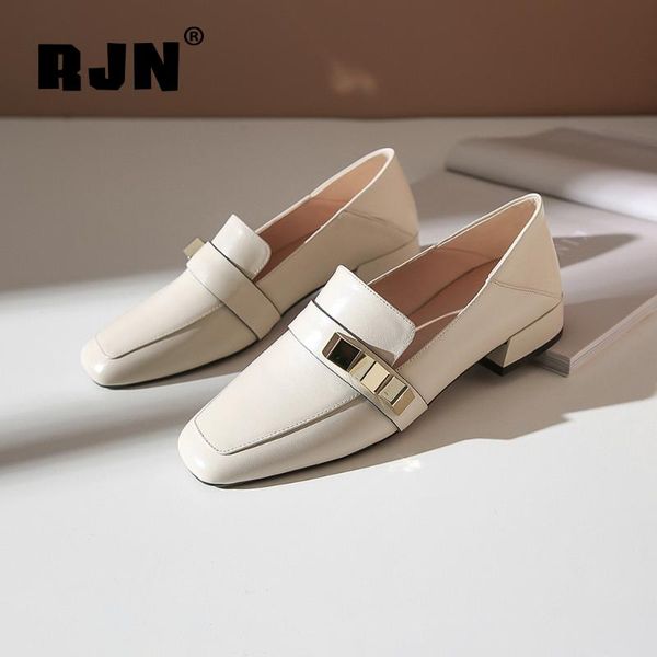 dress shoes rjn elegant women pumps metal decoration cow leather stylish comfortable square toe low heel slip-on ro40, Black
dress shoes rjn elegant women pumps metal decoration cow leather stylish comfortable square toe low heel slip-on ro40, Black