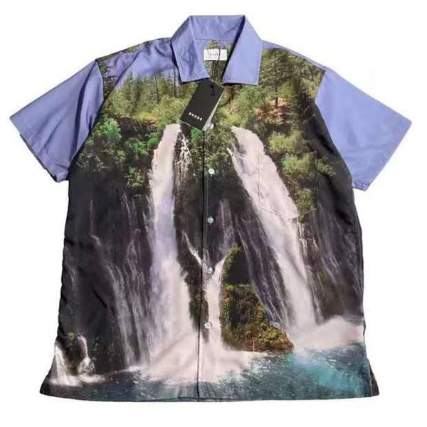 men women oversize shirt waterfall forest paint oil from landscape comfortable tee rhude camisas 27d1, White;black
men women oversize shirt waterfall forest paint oil from landscape comfortable tee rhude camisas 27d1, White;black
