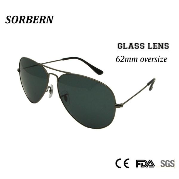 sunglasses sorbern 62mm pilot oversized men glass lens sun for man google eyewear shades glasses oculos masculino, White;black
sunglasses sorbern 62mm pilot oversized men glass lens sun for man google eyewear shades glasses oculos masculino, White;black