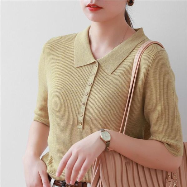 2021 fall fashion lapel sleeve knit sweater women's reduced age retro solid color slim-fitting all-match pullover sweater, White;black
2021 fall fashion lapel sleeve knit sweater women's reduced age retro solid color slim-fitting all-match pullover sweater, White;black