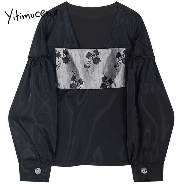 yitimuceng print bow lace up blouse women vintage shirts solid black spring fashion clothes long sleeve puff sleeve 210601, White
yitimuceng print bow lace up blouse women vintage shirts solid black spring fashion clothes long sleeve puff sleeve 210601, White