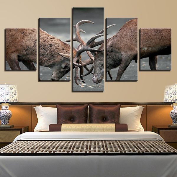 5 pieces canvas paintings animals antlers deers elk painting home decor wall art(no frame)
5 pieces canvas paintings animals antlers deers elk painting home decor wall art(no frame)