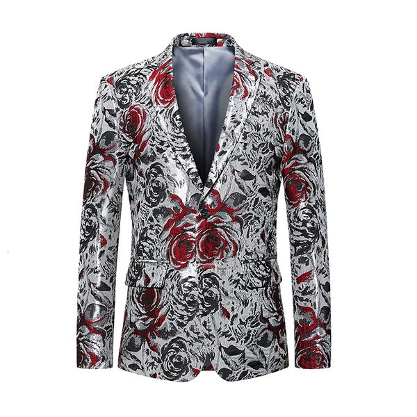 good quality men 2021 new chiese style floral pattern single fashion male wear blazer masculino #993 gwjh, White;black
good quality men 2021 new chiese style floral pattern single fashion male wear blazer masculino #993 gwjh, White;black
