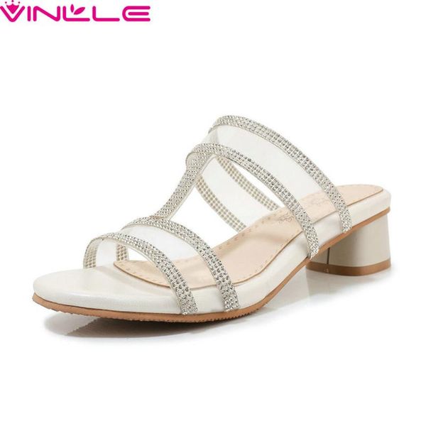 dress shoes vinlle 2021 transparent pu crystal women pumps fashion open-toed sandals summer square heel slip on ladies size 34-43, Black
dress shoes vinlle 2021 transparent pu crystal women pumps fashion open-toed sandals summer square heel slip on ladies size 34-43, Black