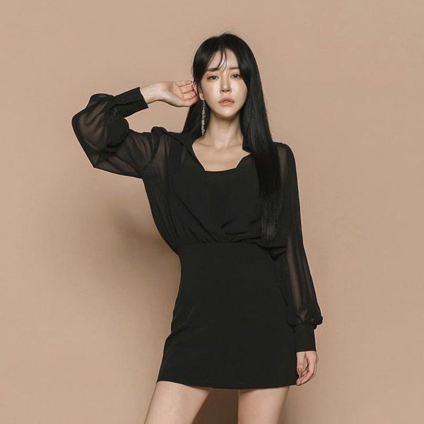 casual dresses 2021 ladies chiffon patchwork a line dress women solid mini club wear for spring korean style slim black, Black;gray
casual dresses 2021 ladies chiffon patchwork a line dress women solid mini club wear for spring korean style slim black, Black;gray