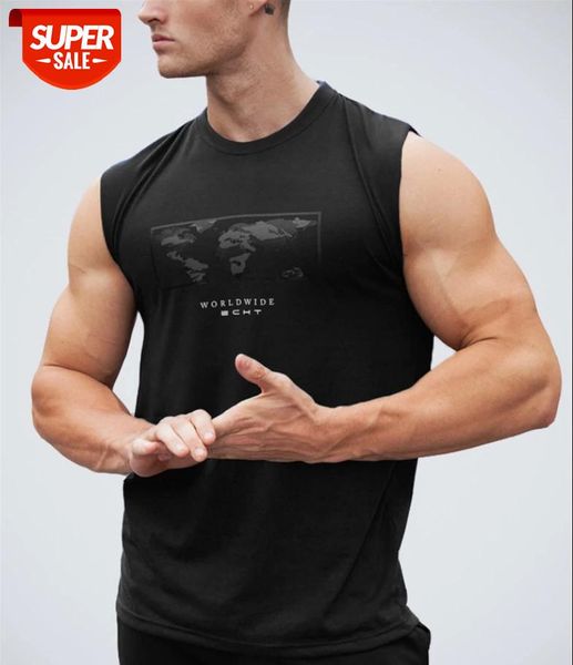 2019 summer gyms sleeveless t shirt cotton casual men bodybuilding fitness mens fashion t shirts clothes tees ropa hombre #zp6b, White;black
2019 summer gyms sleeveless t shirt cotton casual men bodybuilding fitness mens fashion t shirts clothes tees ropa hombre #zp6b, White;black