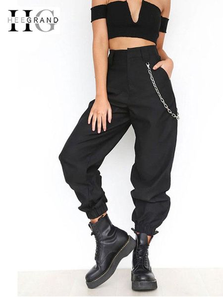 women's pants & capris hee grand 2021 summer high waist harem 2xl women solid loose long hip hop punk pant streetwear with chains wkx46, Black;white
women's pants & capris hee grand 2021 summer high waist harem 2xl women solid loose long hip hop punk pant streetwear with chains wkx46, Black;white