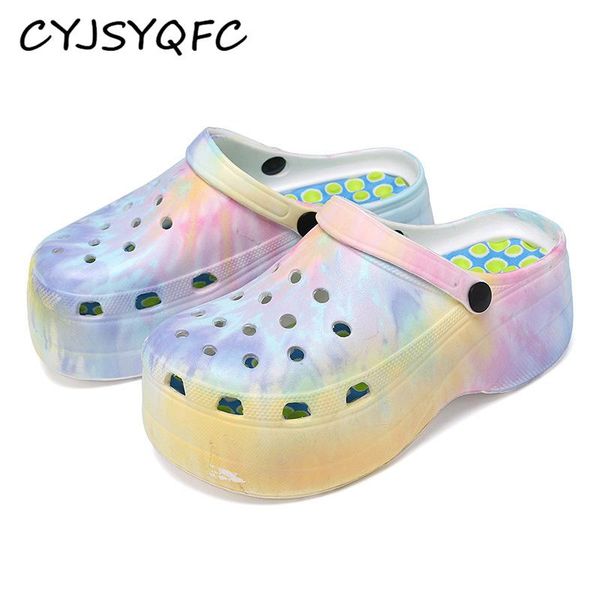 slippers cyjsyqfc autumn women shoes hole high heels sandals fashion outdoor beach spray color platform slids plus size 42, Black
slippers cyjsyqfc autumn women shoes hole high heels sandals fashion outdoor beach spray color platform slids plus size 42, Black