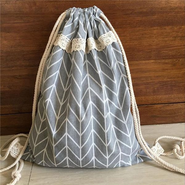 yile cotton linen drawstring lace travel backpack student bag geometry grey base 720a
yile cotton linen drawstring lace travel backpack student bag geometry grey base 720a