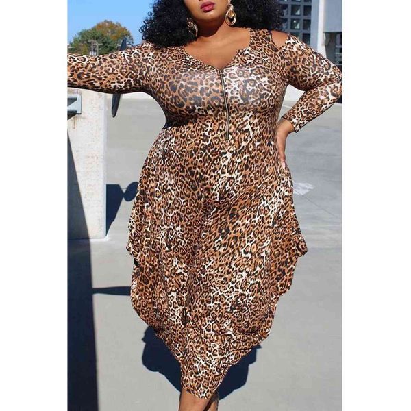 4xl 5xl plus size leopard print jumpsuits for women's v neck high waisted ankle length evening night club rompers jumpsuits 211116, Black
4xl 5xl plus size leopard print jumpsuits for women's v neck high waisted ankle length evening night club rompers jumpsuits 211116, Black