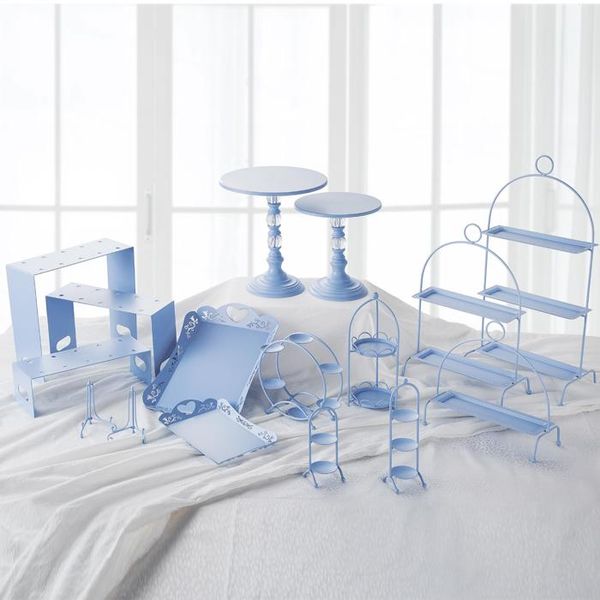 other bakeware three-layer dessert plate blue cake table decoration wrought iron biscuit tray macaron frame
other bakeware three-layer dessert plate blue cake table decoration wrought iron biscuit tray macaron frame