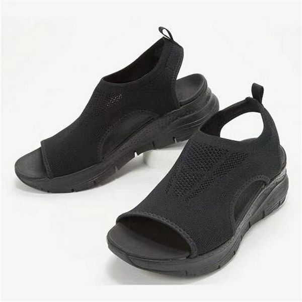 sandals open toe women breathable comfort ladies walking shoes wedge heels summer platform mujer plus size 43, Black
sandals open toe women breathable comfort ladies walking shoes wedge heels summer platform mujer plus size 43, Black