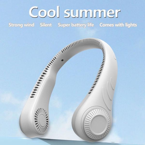electric fans leafless hanging neck fan silent 3-speed adjustable white and green optional cooling charging air cooler household tool
electric fans leafless hanging neck fan silent 3-speed adjustable white and green optional cooling charging air cooler household tool