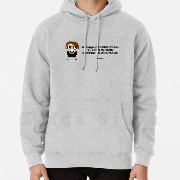 men's hoodies & sweatshirts women belong in all places where decisions are made long sleeve rbg, Black
men's hoodies & sweatshirts women belong in all places where decisions are made long sleeve rbg, Black