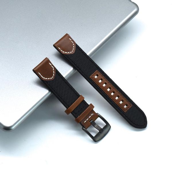 watch bands band outdoor sports leather+nylon nato strap 20mm 22mm handmade canvas watchband metal stainless steel buckle, Black;brown
watch bands band outdoor sports leather+nylon nato strap 20mm 22mm handmade canvas watchband metal stainless steel buckle, Black;brown