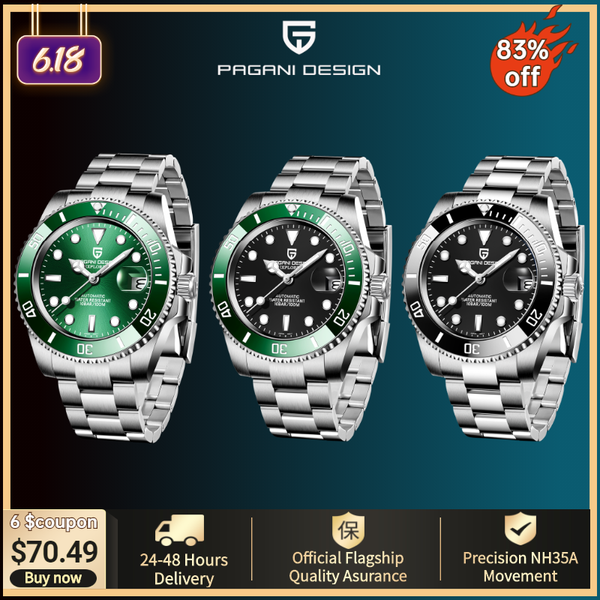 wristwatches 2021 pagani design 40mm luxury automatic mechanical watch men's stainless steel waterproof precision nh35a reloj hombre, Slivery;brown
wristwatches 2021 pagani design 40mm luxury automatic mechanical watch men's stainless steel waterproof precision nh35a reloj hombre, Slivery;brown