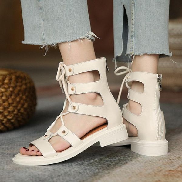 sandals genuine leather cross tied gladiator women roman shoes low heel zip round toe platform 2021 fashion female, Black
sandals genuine leather cross tied gladiator women roman shoes low heel zip round toe platform 2021 fashion female, Black
